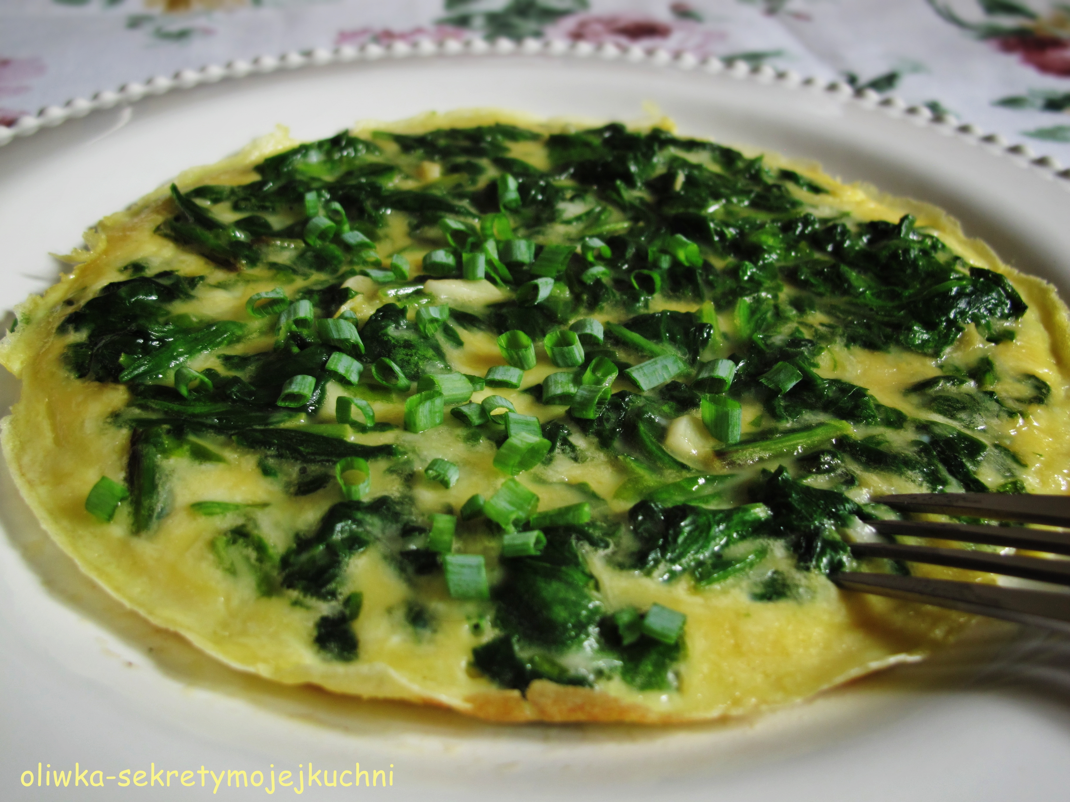 OMLET ZE SZPINAKIEM